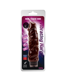 Вибратор большой реалистичный Chisa Vibration Hard On, коричневый, 23 см х 4.5 см - No Taboo