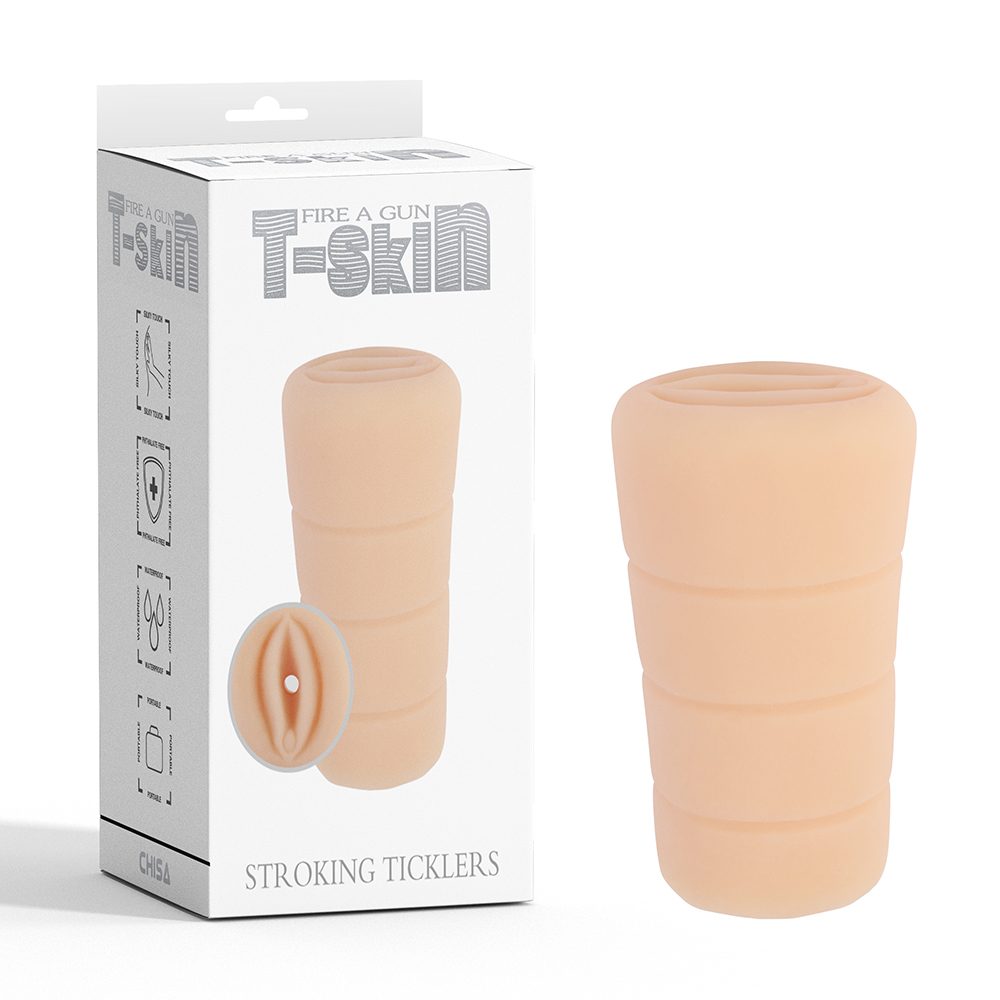 Мастурбатор вагина реалистичный Chisa T-Skin Stroking Ticklers, бежевый фото №0 — секс игрушки: Украина, NO TABOO