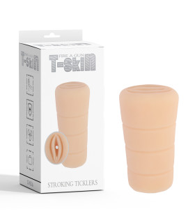 Мастурбатор вагіна реалістичний Chisa T-Skin Stroking Ticklers, бежевий - No Taboo