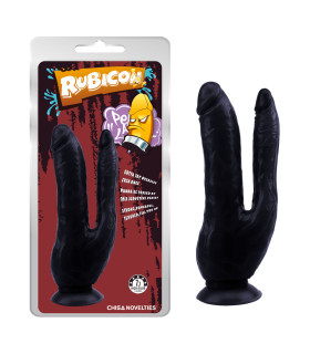 Фаллоимитатор двойной Chisa Dark Magic Dual Penis, черный - No Taboo