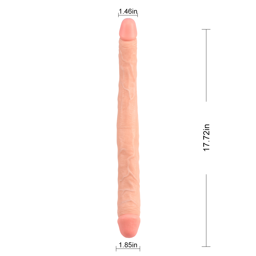 Фаллоимитатор двойной (двухголовый) Chisa Ballsy Ladybro Love, реалистик, 40.6 см фото №3 — секс игрушки: Украина, NO TABOO