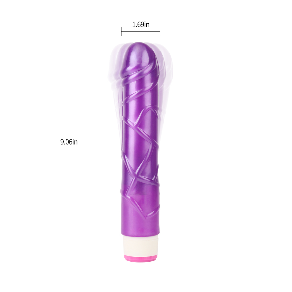 Вибратор Chisa Basic Pulsator, реалистичный, на батарейках, фиолетовый, 23 х 4.3 см фото №4 — секс игрушки: Украина, NO TABOO