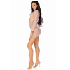 Платье из сетки Leg Avenue High Neck Mini Dress, размер One Size, белое, фото №6 — секс шоп Украина, NO TABOO