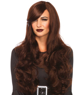 Парик длинный каштановый Leg Avenue Long Wavy Wig, 68.5 см - No Taboo