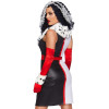 Костюм сексуальный Leg Avenue Cruella De Vil (Круэлла Де Виль) Villain, 3 предмета, размер М, фото №2 — секс шоп Украина, NO TABOO
