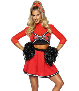 Костюм чирлідерки Leg Avenue, S/M, Varsity Cheerleader Babe - No Taboo