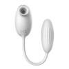 Виброяйцо с вакуумным стимулятором High End Suction Love Egg, белое фото №3 — секс игрушки: Украина, NO TABOO