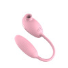 Виброяйцо с вакуумным стимулятором High End Suction Love Egg, розовое фото №2 — секс игрушки: Украина, NO TABOO