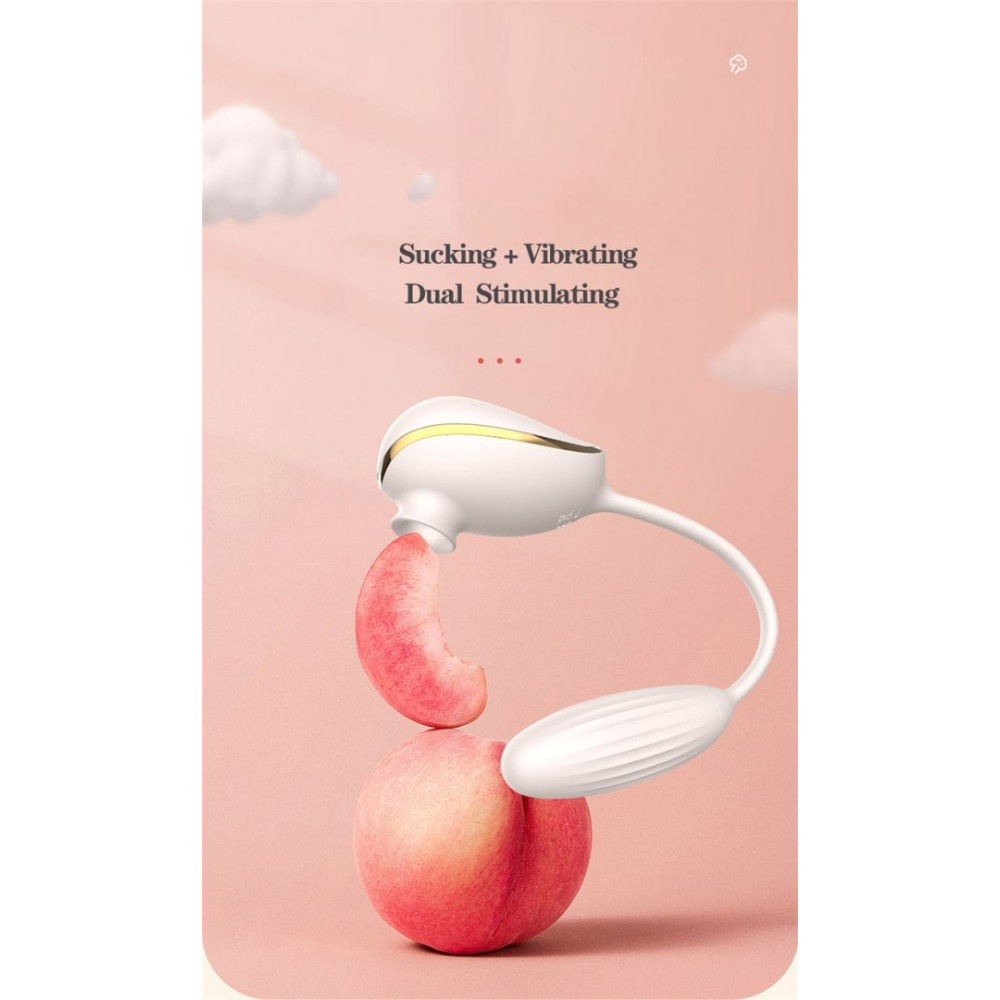 Виброяйцо с вакуумным стимулятором High End Suction Love Egg, розовое фото №12 — секс игрушки: Украина, NO TABOO
