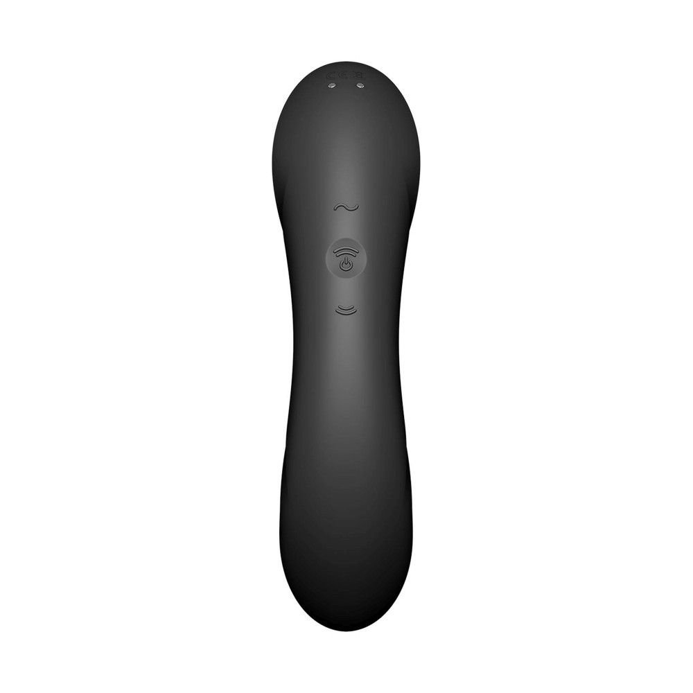 Вибратор Satisfyer Curvy Trinity 4 с вакуумной стимуляцией, черный, 17 х 4.2 см фото №6 — секс игрушки: Украина, NO TABOO