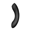 Вибратор Satisfyer Curvy Trinity 4 с вакуумной стимуляцией, черный, 17 х 4.2 см фото №4 — секс игрушки: Украина, NO TABOO