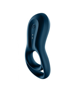 Ерекційне віброкільце Satisfyer Epic Duo з додатком, синє, 11.1 х 4.9 см - No Taboo