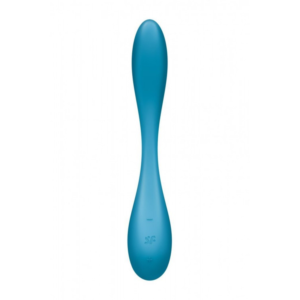 Вибратор Satisfyer G-Spot Flex 5 гибкий с приложением, голубой, 19.6 х 3.4 см фото №4 — секс игрушки: Украина, NO TABOO