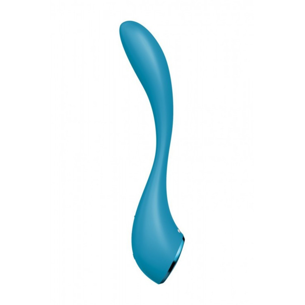 Вибратор Satisfyer G-Spot Flex 5 гибкий с приложением, голубой, 19.6 х 3.4 см фото №3 — секс игрушки: Украина, NO TABOO
