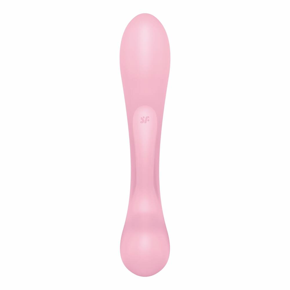Вибратор-кролик Satisfyer Triple Oh двойной, розовый, 23.8 х 4.7 см фото №5 — секс игрушки: Украина, NO TABOO