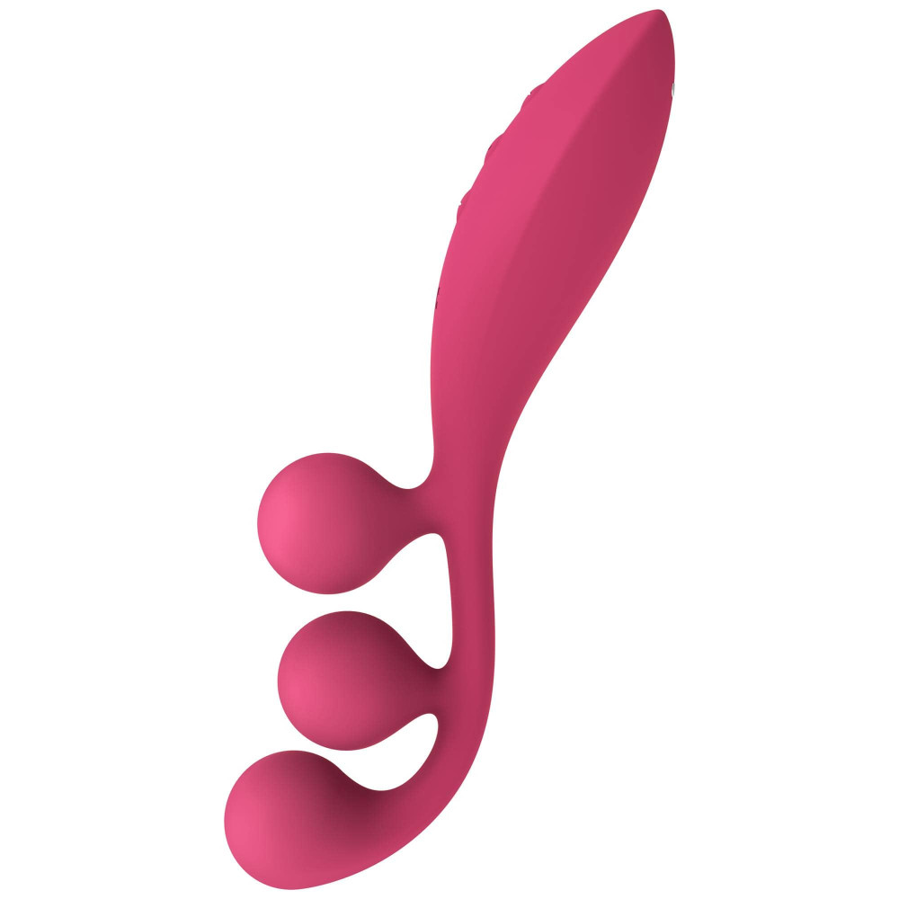 Универсальный вибратор Satisfyer Tri Ball 1 с тремя шариками, красный, 22.2 х 4 см фото №0 — секс игрушки: Украина, NO TABOO