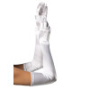 Перчатки сексуальные One Size Extra Long Opera Length Satin Gloves от Leg Avenue, белые, фото №1 — секс шоп Украина, NO TABOO