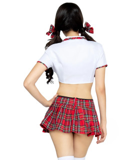 Костюм школьницы Miss Prep School Leg Avenue, 4 предмета, красный, S/M - No Taboo