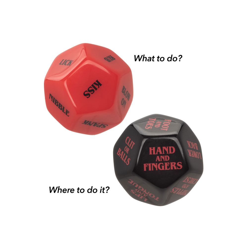 Игральные секс-кубики Roll Play - Naughty Dice Set, красно-черные, фото №4 — секс шоп Украина, NO TABOO
