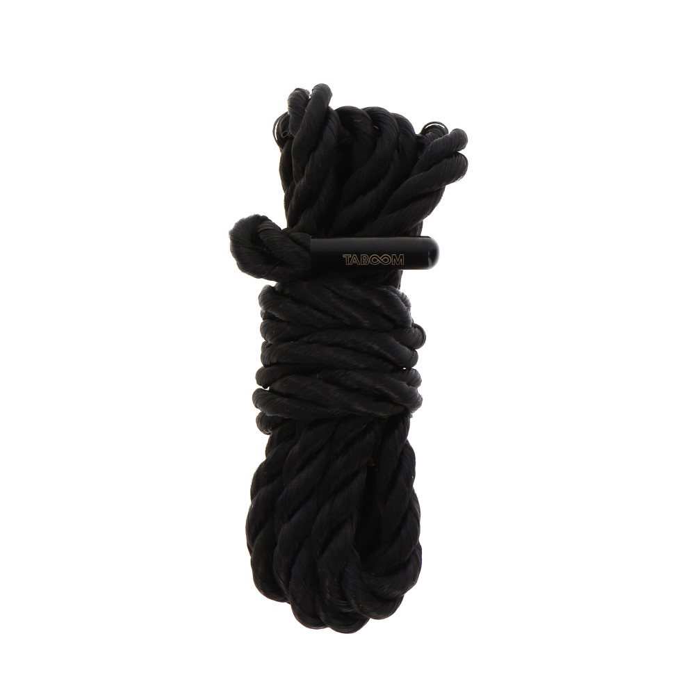 Веревка для связывания Taboom Bondage Rope, черная 1.5 метра, 7 мм, фото №0 — секс шоп Украина, NO TABOO