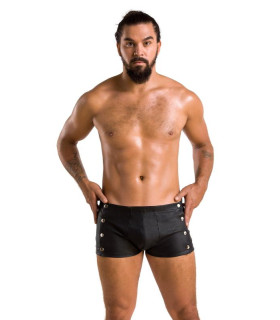 Шорты на кнопках Passion Men Short David, имитация кожи, L/XL - No Taboo