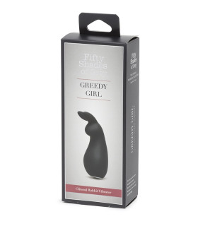 Мини вибратор-кролик для клитора Fifty Shades of Grey, чёрный, 11.4 х 3.6 см - No Taboo