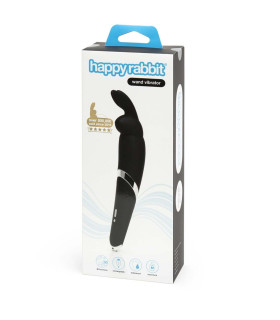 Вибратор-микрофон Lovehoney Happy Rabbit с ушками для клитора, черный, 26.7 х 4.6 см - No Taboo