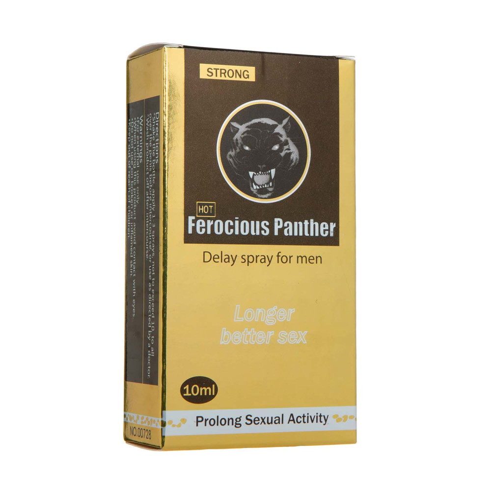 Спрей для продления полового акта (пролонгатор) Strong Ferocious Panther DELAY Spray for man 10 ml, фото №0 — секс шоп Украина, NO TABOO