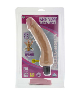 Реалистичный вибратор NMC Frenzy Lust Love с гнущимся стволом, телесный - No Taboo
