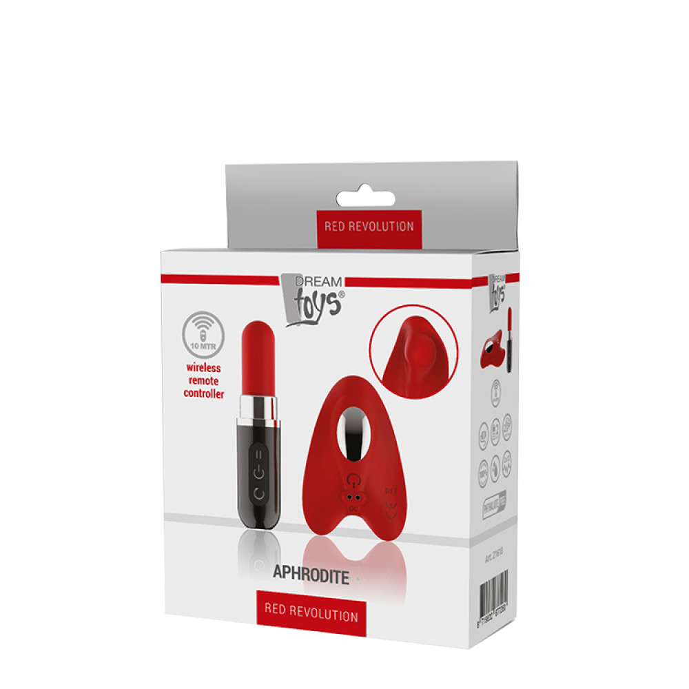 Вибратор для трусиков Dream Toys Red Revolution с пультом, красный фото №2 — секс игрушки: Украина, NO TABOO