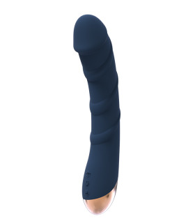 Вибратор для точки G Dream Toys Goddess Collection с подогревом, синий, 21 х 3.9 см - No Taboo