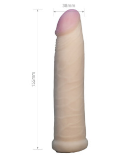 Насадка на страпон, из киберкожи EGZO 17 см, диаметр - 3,8, Vac-U-Lock - No Taboo