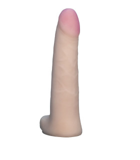 Насадка на страпон с мошонкой, киберкожа EGZO 18 х 3,6 см, Vac-U-Lock - No Taboo