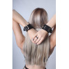 Наручники кожаные Handcuffs 3 TABOO, ручной работы, чёрные, фото №5 — секс шоп Украина, NO TABOO