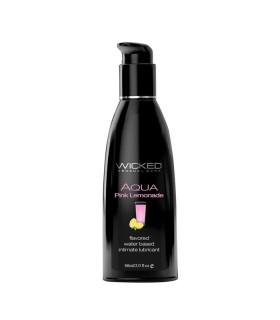 Лубрикант оральный Wicked Aqua со вкусом розового лимонада, 60 мл - No Taboo