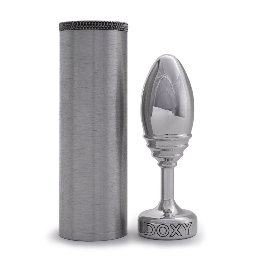 Анальная пробка ребристая, металл Doxy Ribbed Butt Plug фото №5 — секс игрушки: Украина, NO TABOO