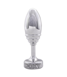 Анальная пробка ребристая, металл Doxy Ribbed Butt Plug - No Taboo