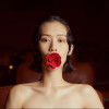 Кляп роза из силикона и итальянской кожи Rose Ball Gag UPKO, фото №11 — секс шоп Украина, NO TABOO