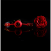 Кляп роза из силикона и итальянской кожи Rose Ball Gag UPKO, фото №14 — секс шоп Украина, NO TABOO