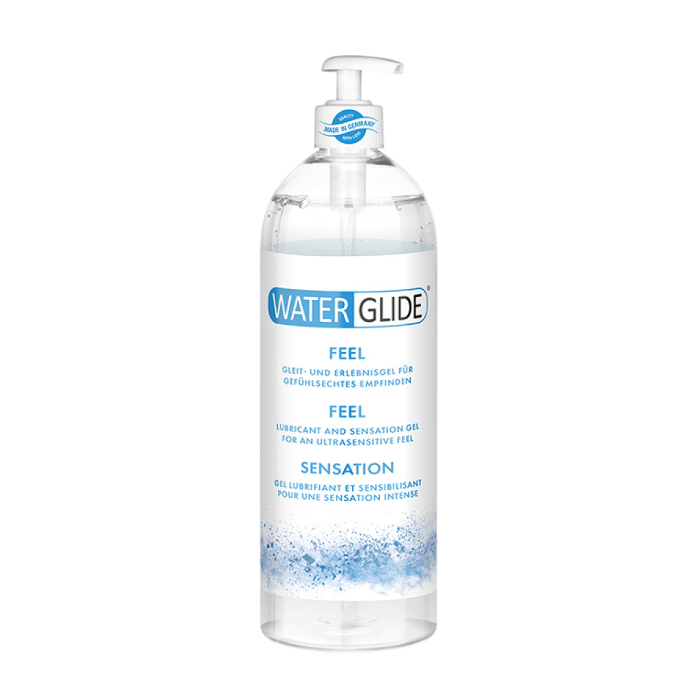 Лубрикант на водной основе с дозатором (1000 мл) WATERGLIDE Feel, фото №0 — секс шоп Украина, NO TABOO