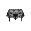 Пояс для чулок черный с кружевом GARTER BELT L/XL, фото №6 — секс шоп Украина, NO TABOO