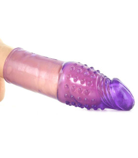 Насадка на член Mega Stretch Penis Extension, фиолетовый - No Taboo