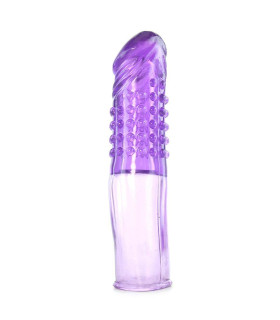 Насадка на член Mega Stretch Penis Extension, фиолетовый - No Taboo