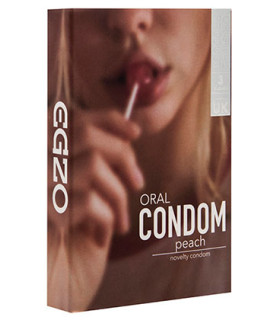 Оральні гумки EGZO Peach (Персик) - No Taboo