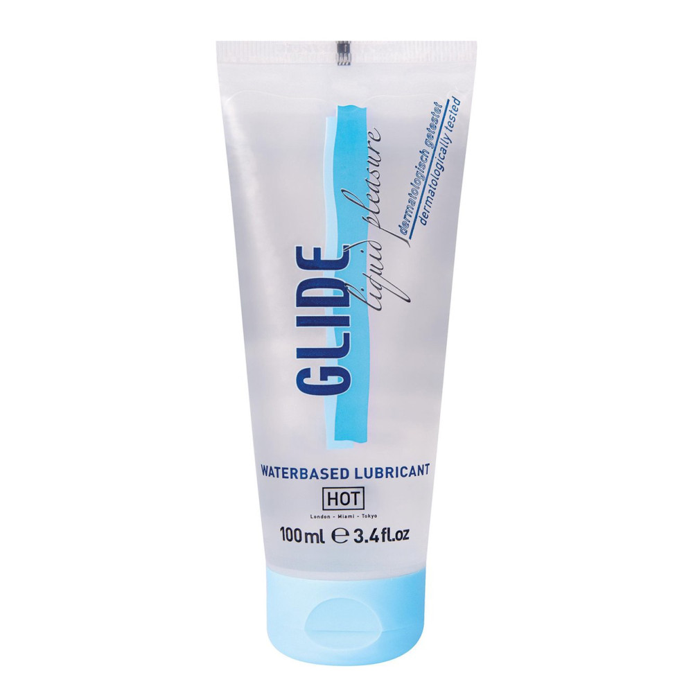 Смазка на водной основе HOT Glide, 100 мл, фото №0 — секс шоп Украина, NO TABOO