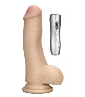 Вібратор реалістичний Dream Toys Realstuff з пультом, бежевий, 16.5 х 4 см - No Taboo