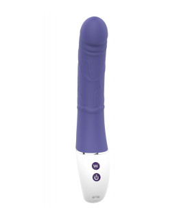 Вибратор Dream Toys Essentials для двойного проникновения, фиолетово-белый, 23.5 х 4.2 см - No Taboo