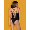 Эротический боди, с кружевом из атласной ткани Lolitte teddy black S/M, фото №4 — секс шоп Украина, NO TABOO