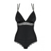 Эротический боди, с кружевом из атласной ткани Lolitte teddy black S/M, фото №5 — секс шоп Украина, NO TABOO