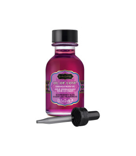 Масло для поцелуев съедобное с разогревом Kama Sutra OIL OF LOVE Raspberry Kiss 22 ML - No Taboo